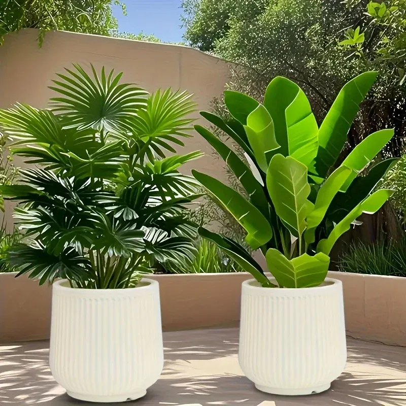 NORDILUX SET – Modern Decorative Planters for Elegant Indoor Plant Display