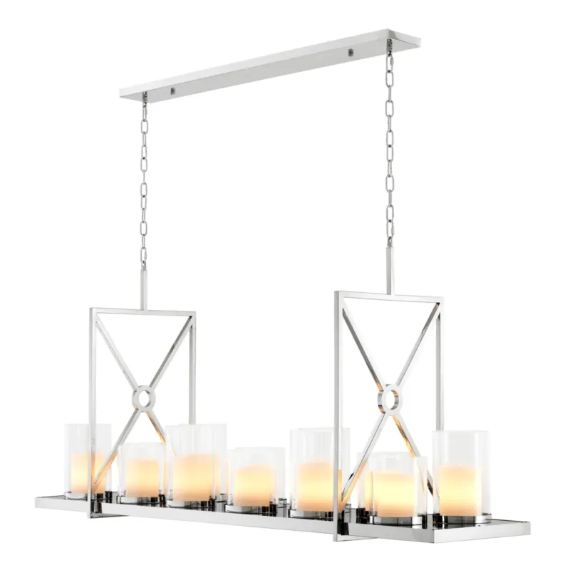 Polished Linear Chandelier Summit | Eichholtz Miami