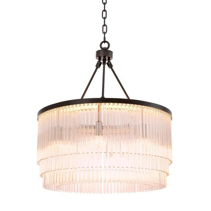 Glass Layered Chandelier S Hector | Eichholtz Miami