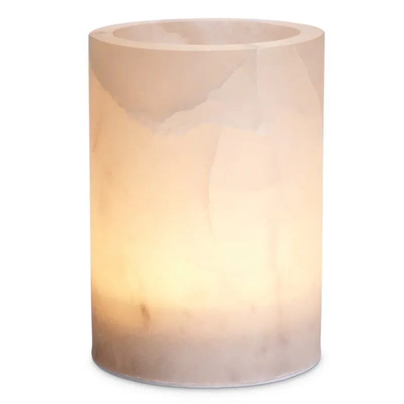 Cylindrical Alabaster Table Lamp Mercer | Eichholtz Miami