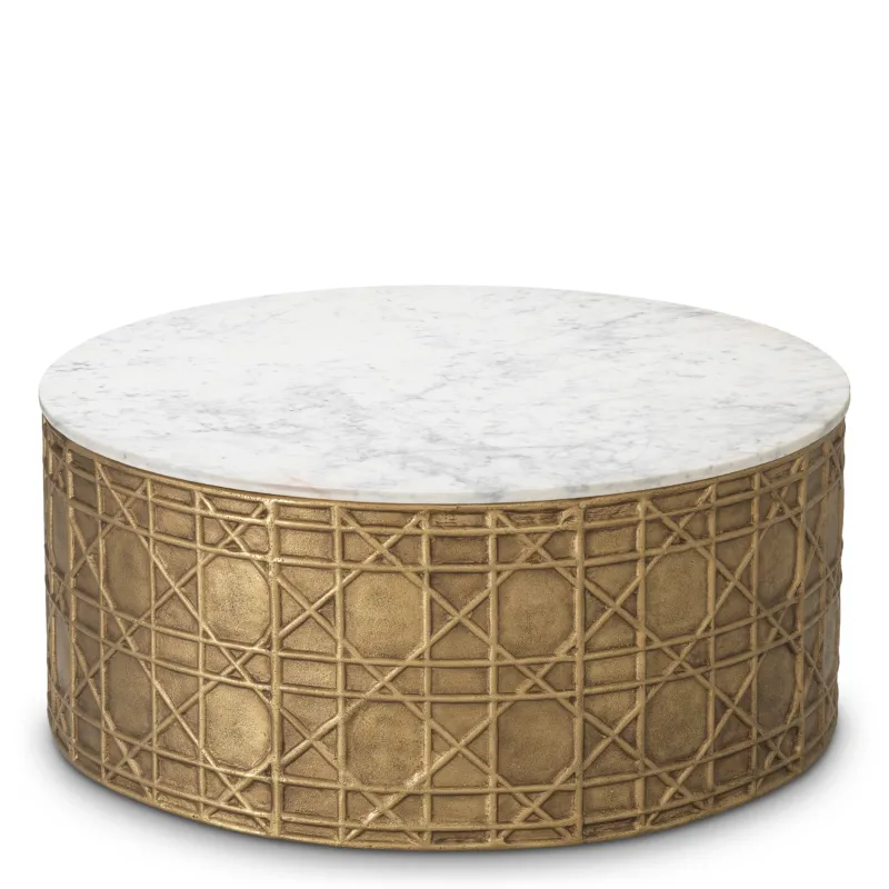 White Marble Coffee Table Laurenson | Eichholtz Miami