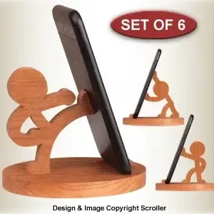 Character Cell Phone Stands Pattern Set - Downloadable - The Winfield Collection