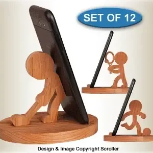 Sports Character Cell Phone Holders Pattern Set - The Winfield Collection