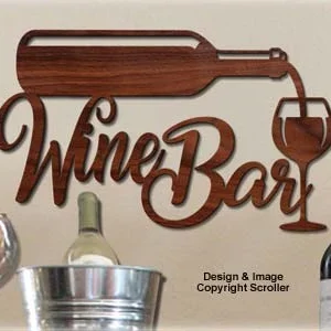 Home "Wine Bar" Wall Art Design Pattern - The Winfield Collection