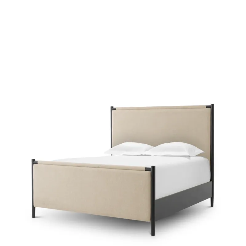 Beige Upholstered Bed Bellingham | Eichholtz Miami