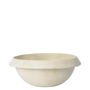Erena Serving Bowl in cream with wide flared rim