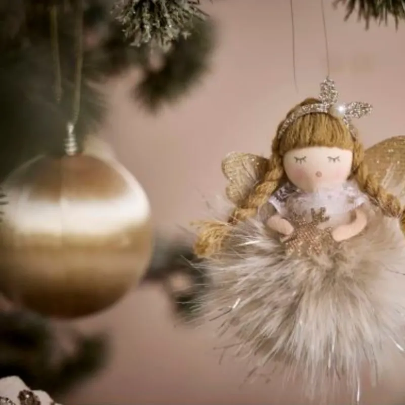 Christbaumkugel-Wrap - Champagner - Mehrere Größen