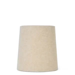Eclipse Lampshade in natural, medium tapered textile shade