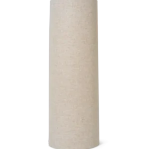 Eclipse Lampshade in natural, long cylindrical textile shade