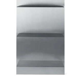 Lager Wall Shelf triple large in aluminium with three open shelves