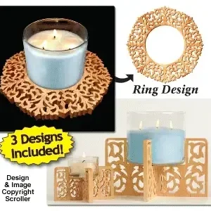 Candle Ring & Holder Pattern Set #3 - The Winfield Collection