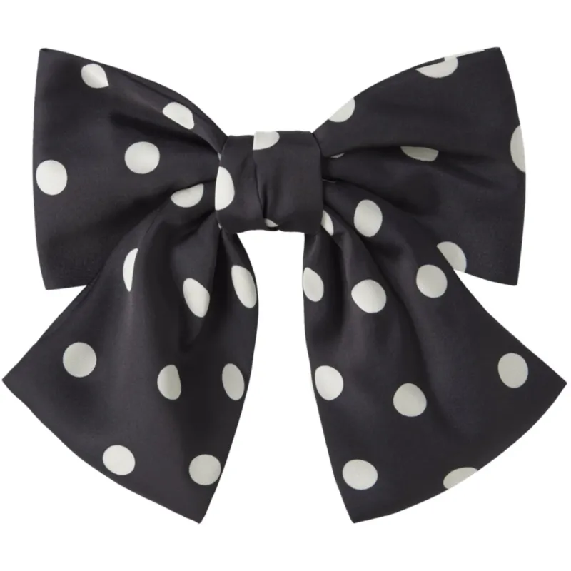 Name It Black Dots In Antique White Nkfnolina Hairbow