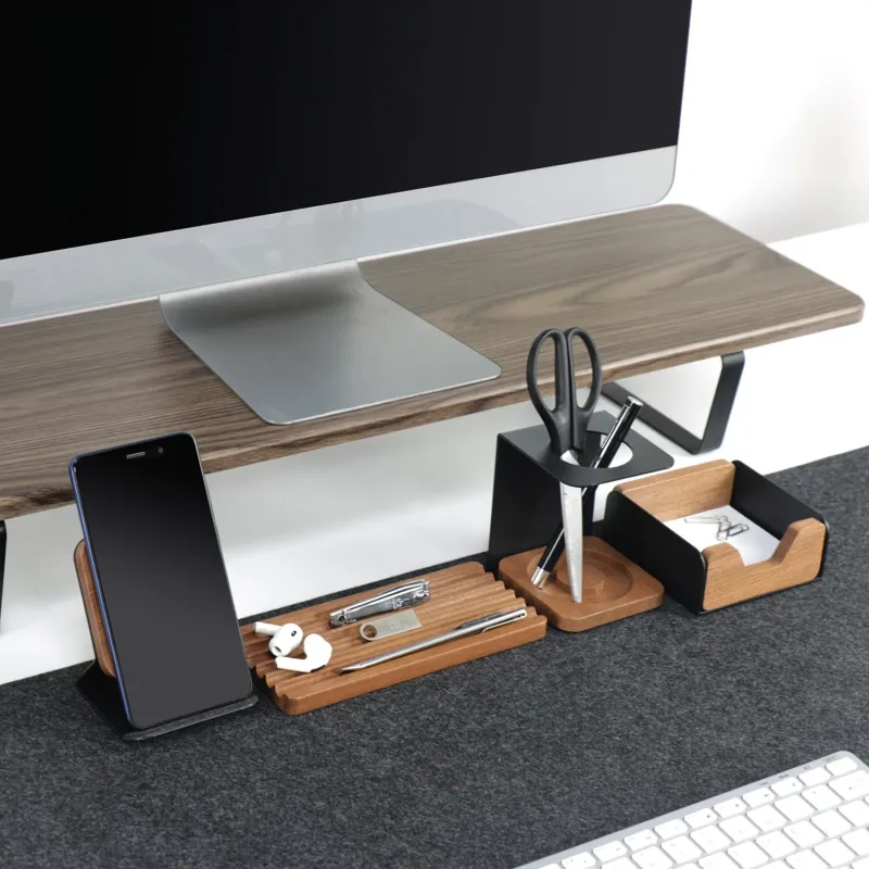 STEELORA – Vintage Carbon Steel Desk Organizer Set