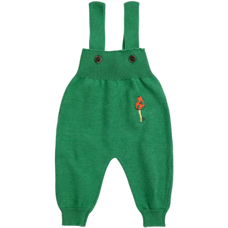 Bobo Choses Green Mush Monster Stickad Overall