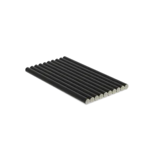takeaware.nl Rietjes Papieren rietjes zwart 150x8mm BIO
