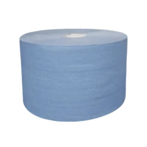 takeaware.nl Handdoek- en poetspapier Industrie uierpapier zwaar 22cm x 360m 3 laags blauw