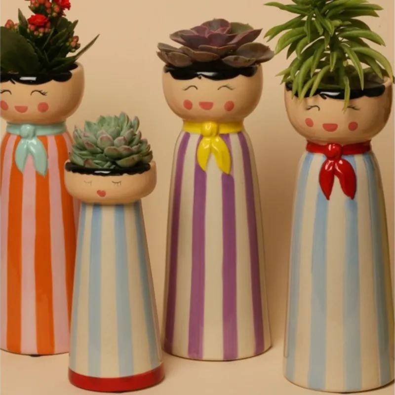 Mrs. Vase Ø10cm - Mehrfarbig - AU Maison