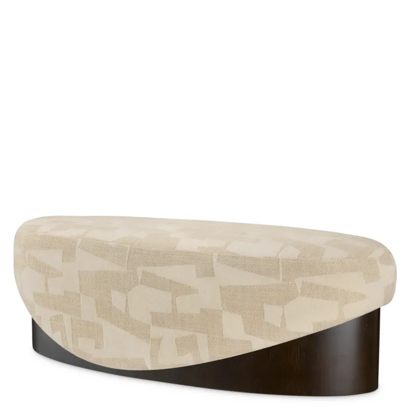 Brooklyn Sand Oval Bench Raymond | Eichholtz Miami