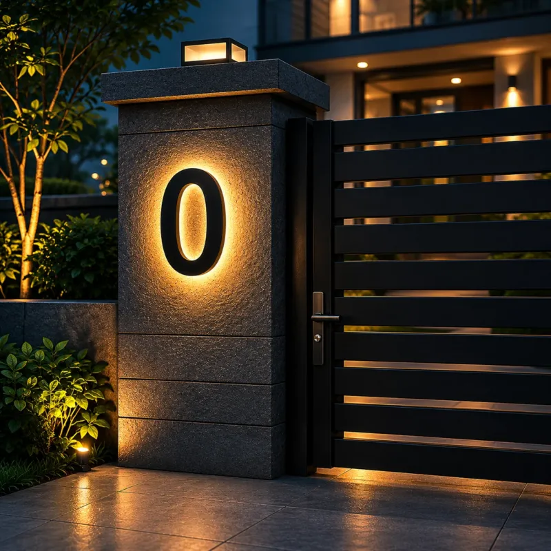 GLOWADDRESS – Illuminated House Numbers for Stylish Entryways
