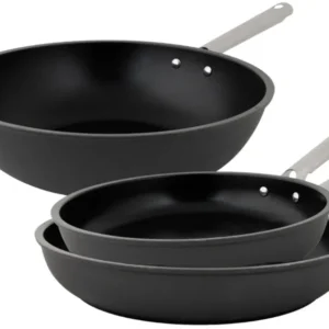 Cookinglife Pfannenset ProForge 3-teilig - Wokpfanne ø 28 cm + Bratpfanne ø 24 & 28 cm - geeignet für alle Wärmequellen - keramische Antihaftbeschichtung