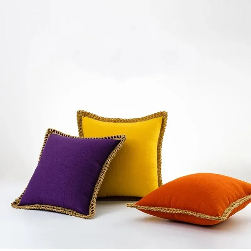 DEKOLIEBE Decorative Cushion Cover - French Style Throw Pillows for Couch 1