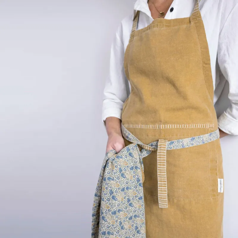 Delantal Linen Collection de Laura Ashley-Amarillo-LAU183134