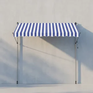 Klemmarkise 300x120 - Mit Handkurbel - Für Flexiblen Sonnenschutz Auf Balkon Oder Terrasse