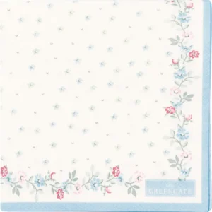 GreenGate - Alivia petit Papierservietten white small 20 Stück