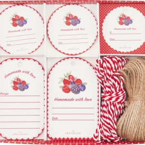 GreenGate - Berry Geschenkanhänger-Box white 25 Stück sortiert