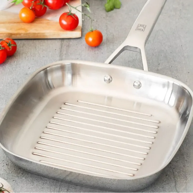 Grill cuadrado de acero inoxidable Signature Bra