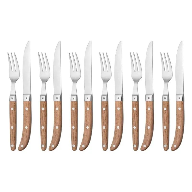 Set de 6 tenedores y cuchillos de carne Ranch WMF