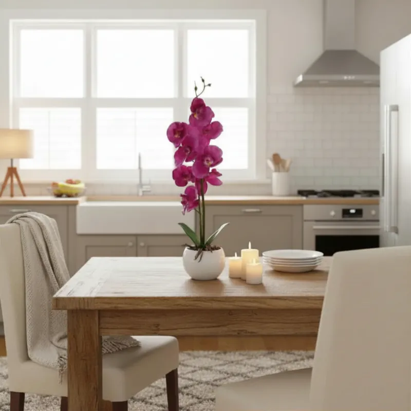 Orchidee mit Übertopf - Künstlich - Mehrere Farben