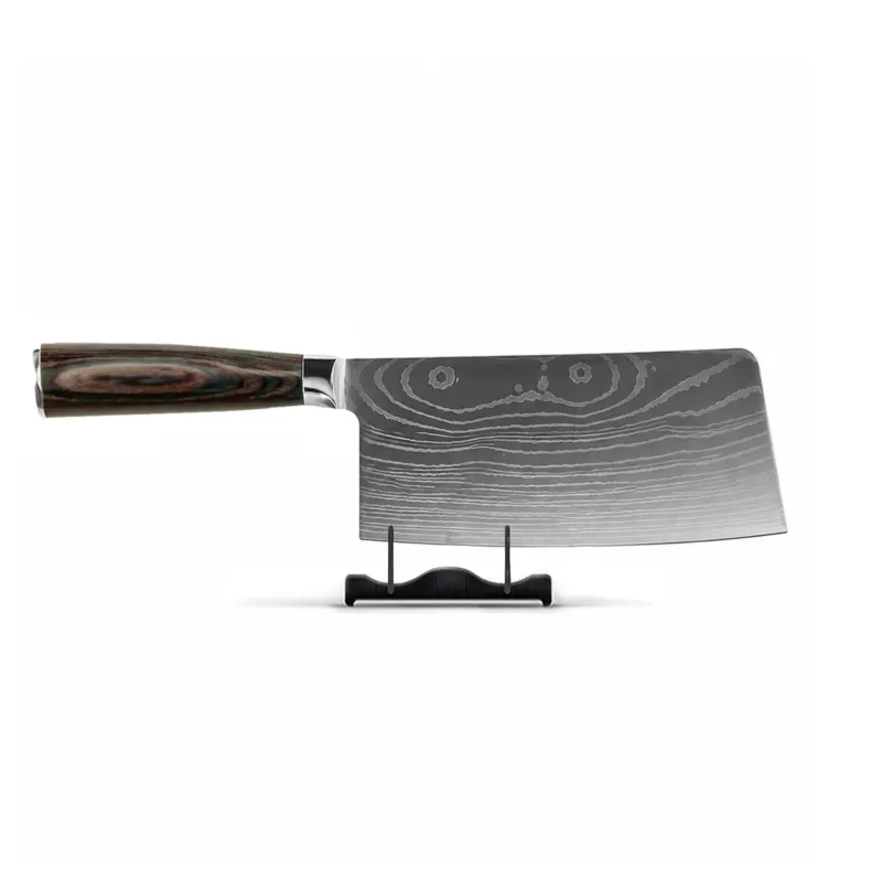 Shinrai Knives - Chinesisches Kochmesser mit Damast-Print, 18 cm