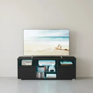 TV-Schrank mit LED-Beleuchtung und verstellbarem Stauraum