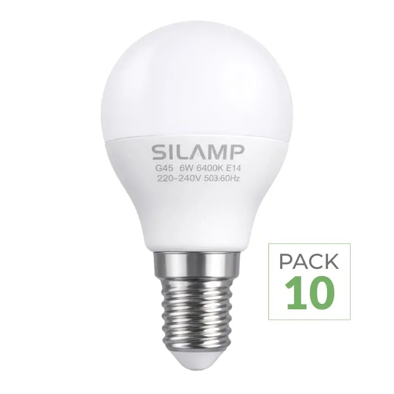 Pack de 10 - Ampoule E14 LED 8W 220V G45 300°