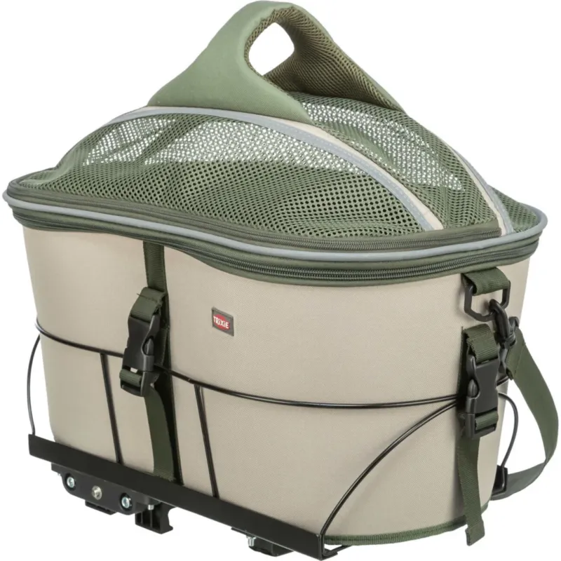 TRIXIE Fahrradkorb für Hunde & Katzen: Sicher & komfortabel unterwegs! – 33 × 40 × 46 cm, bis 10 kg