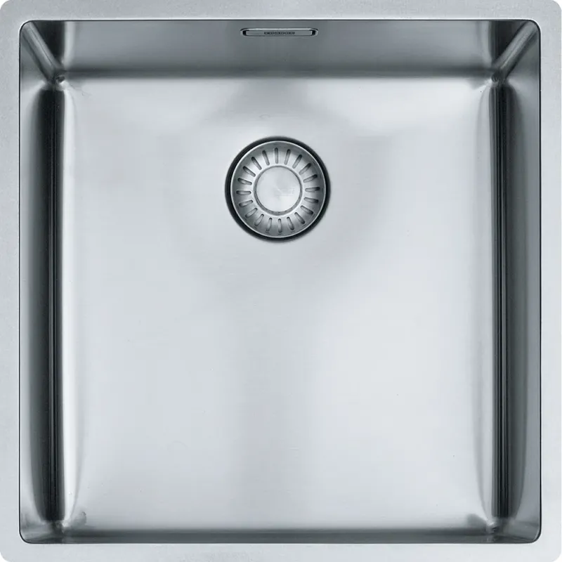FRANKE Edelstahlbecken BXX 110-40 Edelstahl Druckknopf Edelstahl 122.0375.255