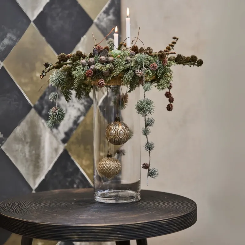 Weihnachtskugel Glitzer/Gold 8cm - 2 Varianten