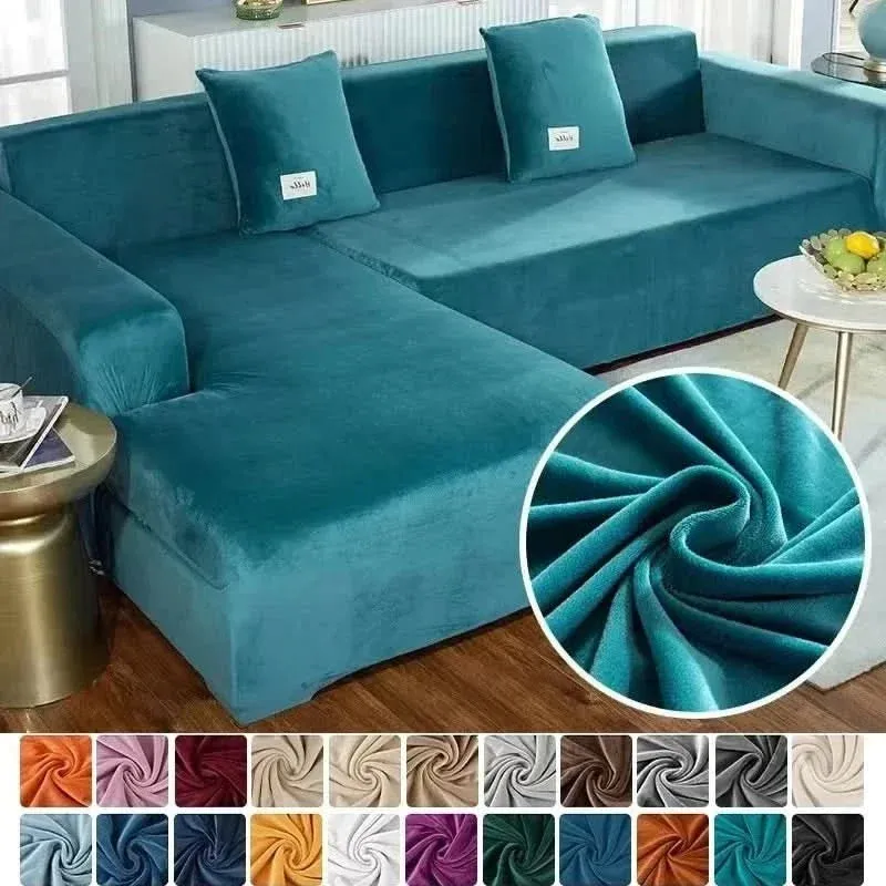 SamtLux sofa cover - Elastic & luxurious for every living room 2