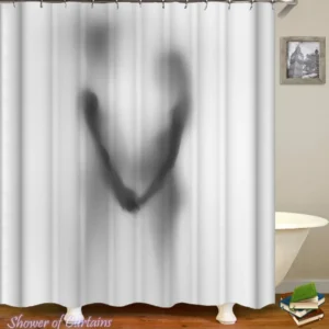 Shower curtain of Romantic Couple Shadow