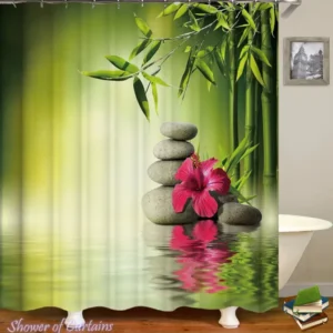 Tropical Relaxing Spa Shower Curtain