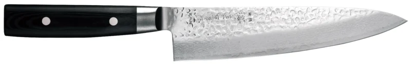 Yaxell Zen Kochmesser 20 cm – 37-lagiger Damaststahl – Griff aus Canvas-Micarta