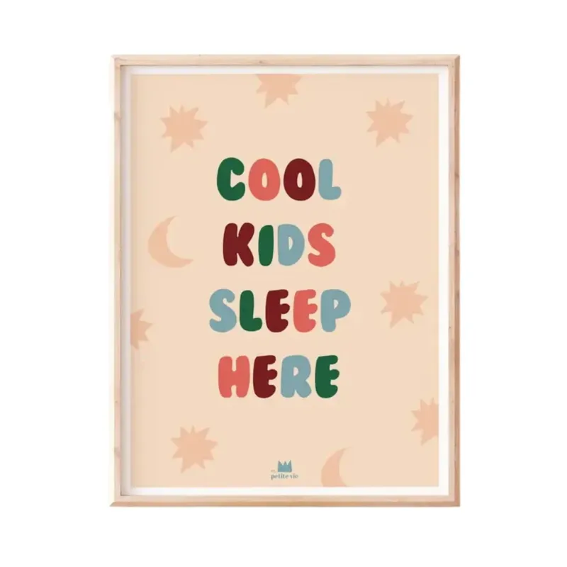 Kunstdruck A3-Poster 'Cool Kids Sleep Here' 30x40