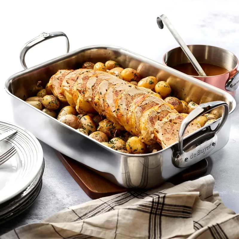 Bandeja asadora de acero inoxidable Affinity De Buyer-BUY372735