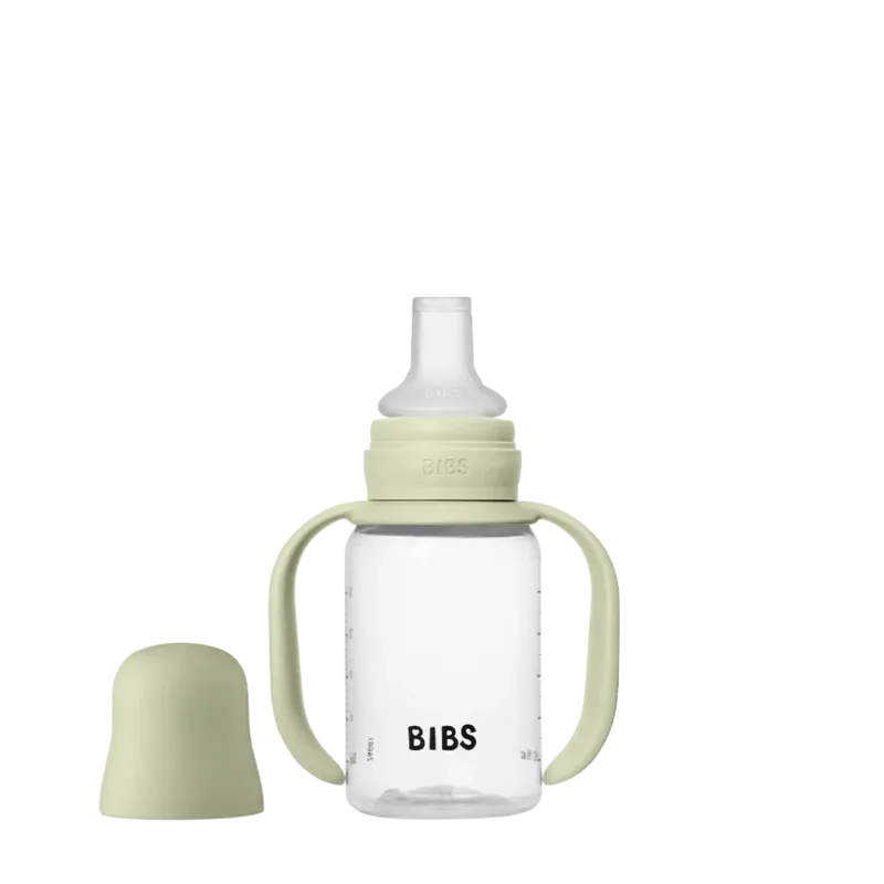 Baby Sippy Bottle Spout Silicone 150 ml - Sage - BIBS