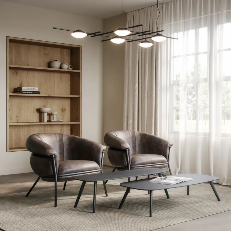 Crosshatch Linear Pendant Light