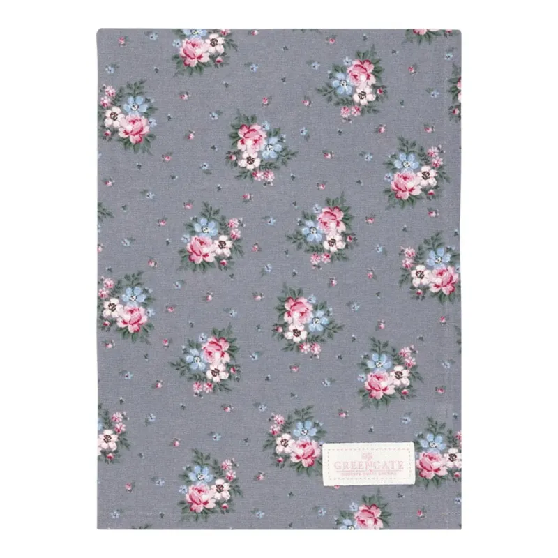 GreenGate - Clara Geschirrtuch grau