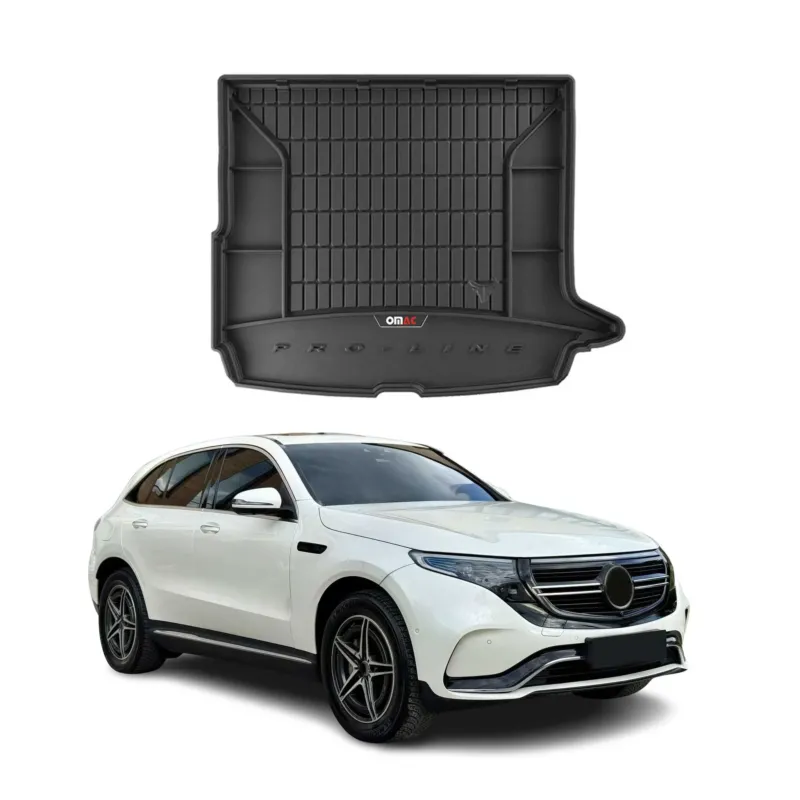 OMAC Gummi Kofferraumwanne für Mercedes EQC 2019-2023 TPE Laderaumwanne Schwarz