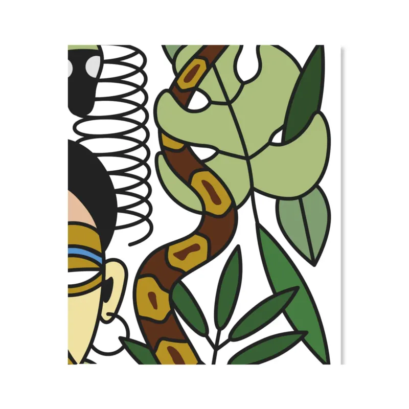 Archives l’Afrique Wallpaper Sample Swatch