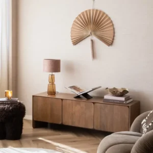 Wanddecoratie Waaier Lio Bamboe Roze - Things I Like Things I Love